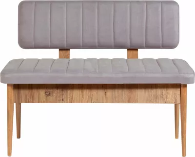 Set tavolinë me karrige për ngrënie, i zgjatshëm, 5 pjesë, Hanah Home, Vina Atlantic Soho gri