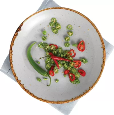 Pjatë pasta Porland Seasons Ashen Ø260 mm porcelan, e hirtë, set 6 copë