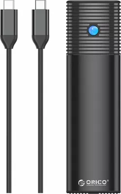 Kuti eksternale për SSD M.2 NVMe, Orico PWM2-G2-BK-EP, USB-C 3.2 Gen 2 10Gbps, deri 4TB, alumin, e zezë