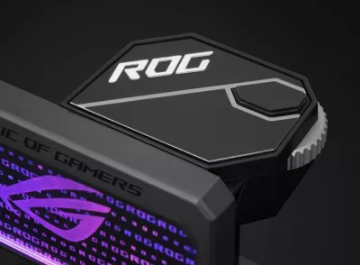Mbajtës për kartel grafike Asus ROG Herculx 90DA0020-B09000, 72-128 mm, ARGB, i zi