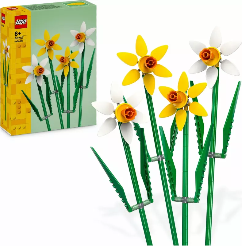 Set ndërtimi LEGO Daffodils, 216 copë, shumëngjyrësh