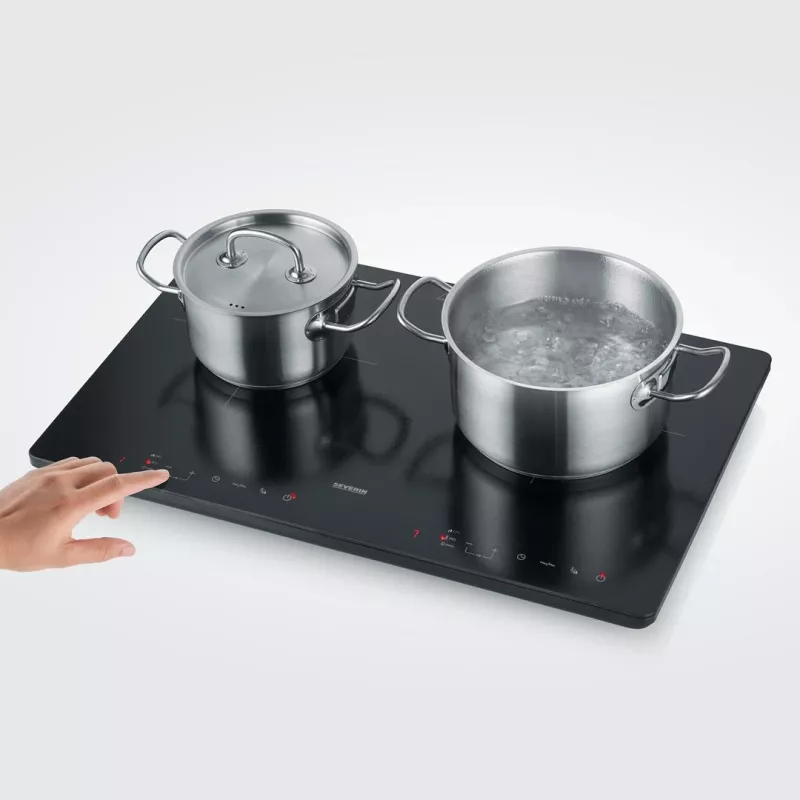 Pllakë gatimi me induksion SEVERIN DK 1033, 2 zona, 3400W, e zezë