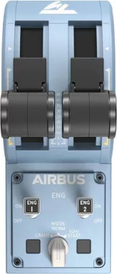 Kontroller gazi (throttle quadrant) për flight simulator Thrustmaster TCA Quadrant Airbus Edition, WW Version, blu