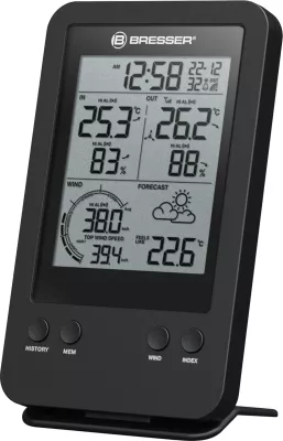 Stacion moti Bresser Windmesser 3-in-1, digjital, i zi