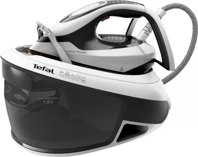 Hekur me avull, Tefal, SV8130E0 Express Power, 2800W 6.5 bar 1.8L, bardh e zi