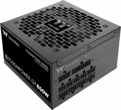 Furnizues rryme Thermaltake ToughPower GT 850W, ATX 3.1, 80 Plus Gold, modular i plotë, PCIe 12V-2x6, i zi