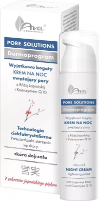 Krem nate për fytyrë Ava Laboratorium Pore Solutions për femra, 50ml