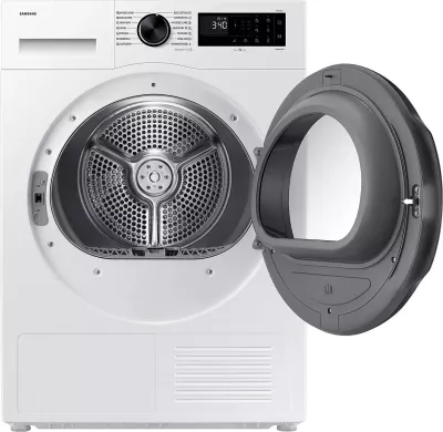 Tharëse rrobash Samsung DV90DG52A0AELE 9 kg A+++ me pompë nxehtësie, WiFi SmartThings, e bardhë