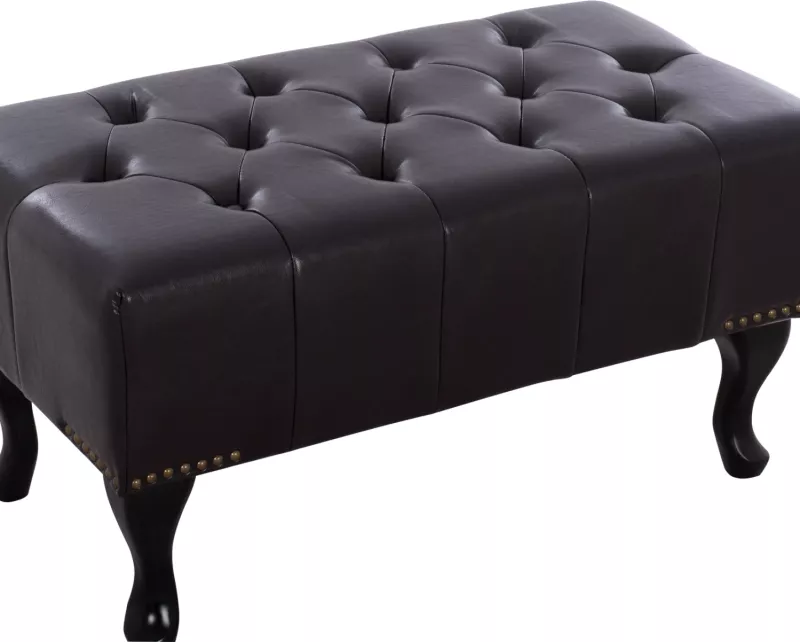 Stol për piano t.Chesterfield EMMA FH226.01 PU ngjyrë kafe e errët 80x44x39 cm
