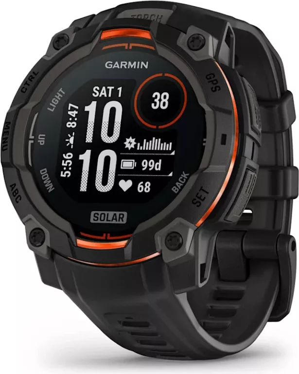 Smartwatch Garmin Instinct® 3 Solar, Black, 45 mm