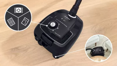 Fshesë elektrike cilindrike Bosch Serie 4 BGB38BA1, 4L, 600W, e zezë
