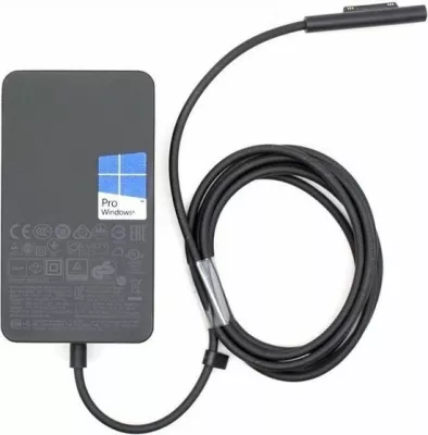 Adapter për rrymë Microsoft Surface 65W, 1.7 m, E zezë