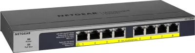 Switch Netgear GS108PP-100EUS, 8 porta, PoE, Gigabit