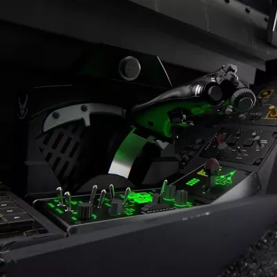 Panel kontrolli fluturimi Thrustmaster Viper Panel, 43 butona, i ndriçuar, për PC, i zi