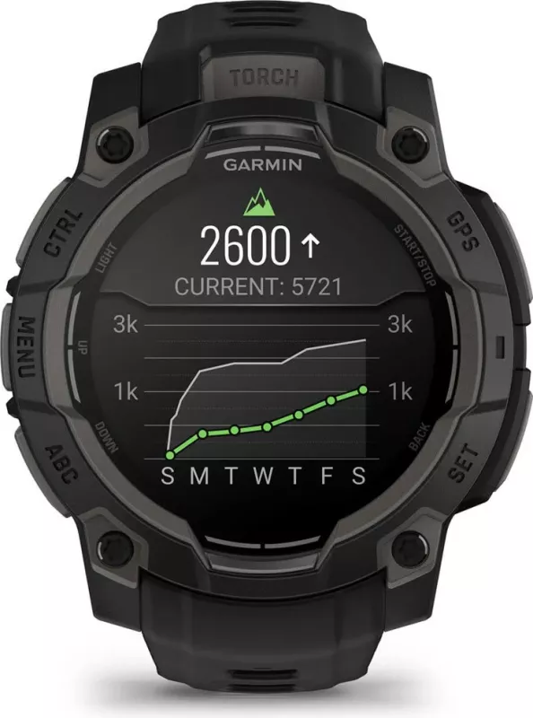 Smartwatch Garmin Instinct 3 AMOLED, 4 GB, GPS, e zezë