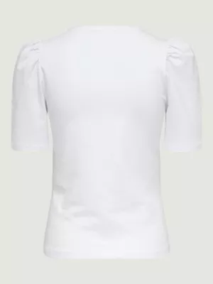 Maicë për femra Only ONLLIVE LOVE 2/4 PUFFTOP JRS NOOS 15282484, e bardhë [Madhësia: XS]