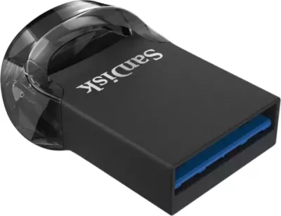 USB stik SanDisk Ultra Fit SDCZ430-064G-G46 64GB USB-A USB 3.2 Gen 1 deri 400MB/s, e zezë