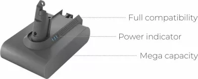 Bateri Newell DSV6B 2600mAh 21.6V për Dyson V6, gri