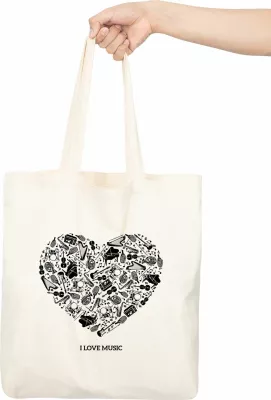 Tote bag Zoozie, model 12, shumëngjyrësh, 35x40cm