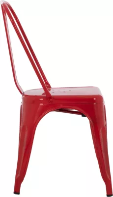 Karrige për ngrënie Melita FH8641.04 metalike, ngjyrë e kuqe, 43x50x82H cm