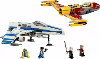 Set ndërtimi LEGO Star Wars New Republic E-Wing vs Shin Hati’s Starfighter 1056 pjesë, shumëngjyrësh