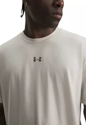 Maicë për meshkuj Under Armour UA M HWT Metal Logo SS 77-6013618, fildishi [Madhësia: XL]