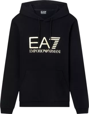 Duks me kapuç me zinxhir EA7 7M001413 AF22266 për meshkuj, zi-ari [Madhësia: XXL]