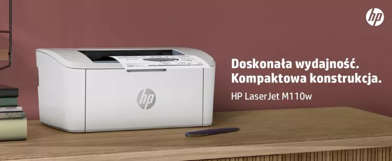 Printer Laser HP LaserJet M110w, për zyrë të vogël, në ngjyrë të bardhë