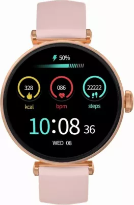 Smartwatch Gravity unisex, rozë-argjendtë
