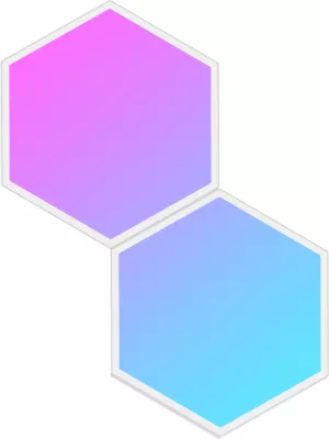 Panelë LED smart Govee Glide Hexa (Hexagon) Expansion Kit, RGBIC, 2 copë