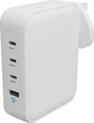 Karikues Targus 145W GaN, 4 porta, i bardhë