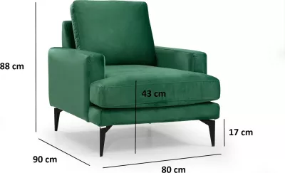 Karrige Wing Atelier del Sofa, Papira, ngjyrë jeshile mente