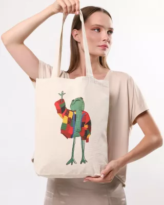 Tote bag Zoozie Bags, krem, 35x40x8cm, model me bretkosë
