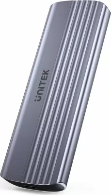 Kasë e jashtme për SSD M.2 NVMe Unitek S1241B01, USB-C 10Gbps, alumin, argjend