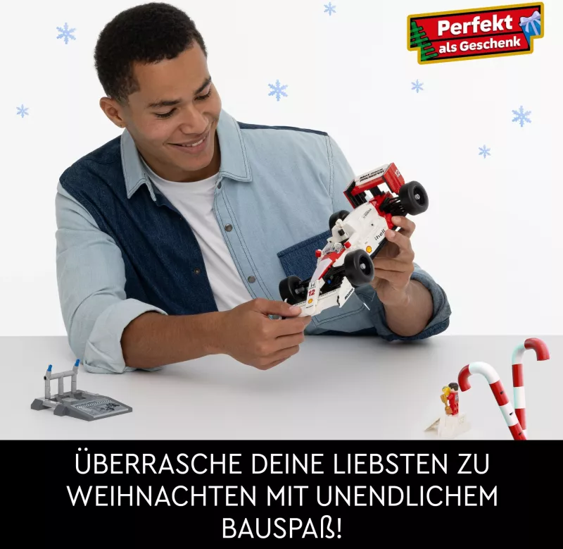 Set ndërtimi LEGO McLaren MP4/4 & Ayrton Senna, 693 pjesë, shumëngjyrësh