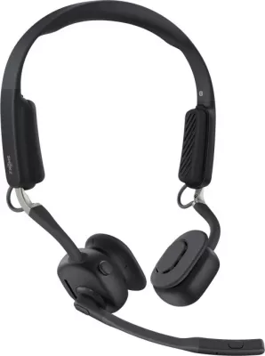 Kufje SHOKZ OpenMeet Wireless Bluetooth, Bone Conduction, për videokonferenca, E zezë