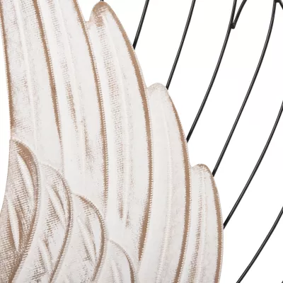 Dekor muri krahë FH4223 MDF në metal bardhë-zi 39x1,5x92Hcm