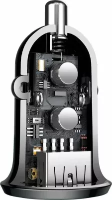 Karikues veture Baseus Grain Pro 2x USB-A 24W 4.8A 12/24V, i zi