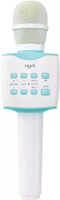 Mikrofon karaoke Moye Melodious MDS-5 Bluetooth 5.0, TF/USB, i bardhë me mentë