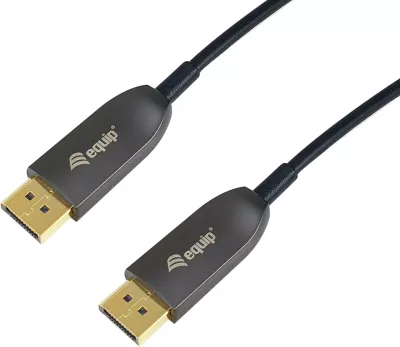 Kabllo optike aktive DisplayPort 1.4 Equip, 20m, 8K/60Hz, e zezë