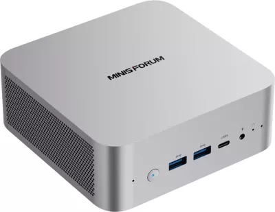 Kompjuter mini barebone, Minis Forum, X1-255, AMD Ryzen 7 255, Radeon 780M, DDR5 deri 64GB, 2x M.2 NVMe, Wi‑Fi 7