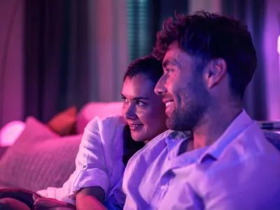 Dritë LED Philips Hue Play gradient lightstrip 55 inch, Bluetooth/Zigbee, Ngjyrë e zezë