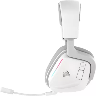 Kufje gaming Corsair VOID WIRELESS v2, wireless, RGB, Dolby Atmos, të bardha