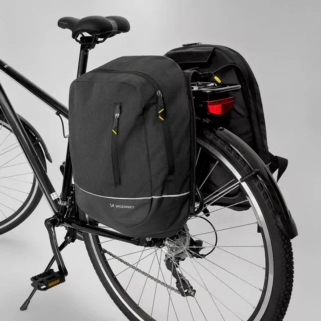 Çantë biçiklete/shpinore Wozinsky WBB30BK, 30L, e zezë
