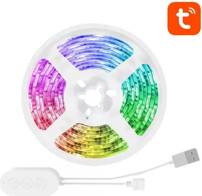 Shirit LED inteligjent Gosund SL1, 2.8m, RGB, Wi-Fi