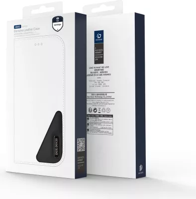 Mbështjellës Dux Ducis Hivo për Samsung Galaxy S25 Edge, me kapak, RFID, i zi