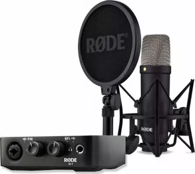 Set mikrofon studio Rode NT1 Signature + AI-1 Studio Kit MK2, kondensator, cardioid, USB-C/XLR, i zi, set