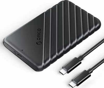 Kasë ekstern për HDD/SSD 2.5" Orico 25PW1C-C3-BK-EP, USB-C 3.2 Gen 1, SATA III, 6Gbps, e zezë
