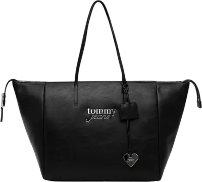 Çantë tote për femra Tommy Hilfiger TJW Bold Tote AW0AW18786, e zezë