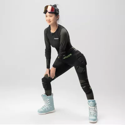 Shortse mbrojtëse ijeve Qunature Ski Advanced L, EVA, të zeza
